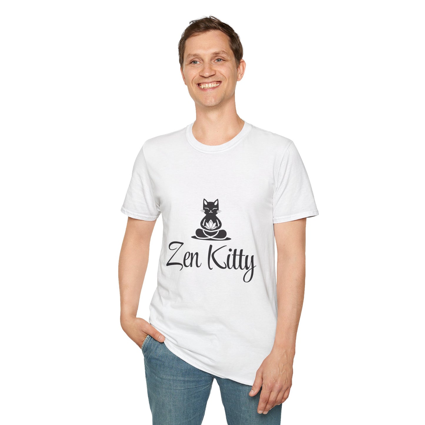 Zen Kitty Unisex Softstyle T-Shirt