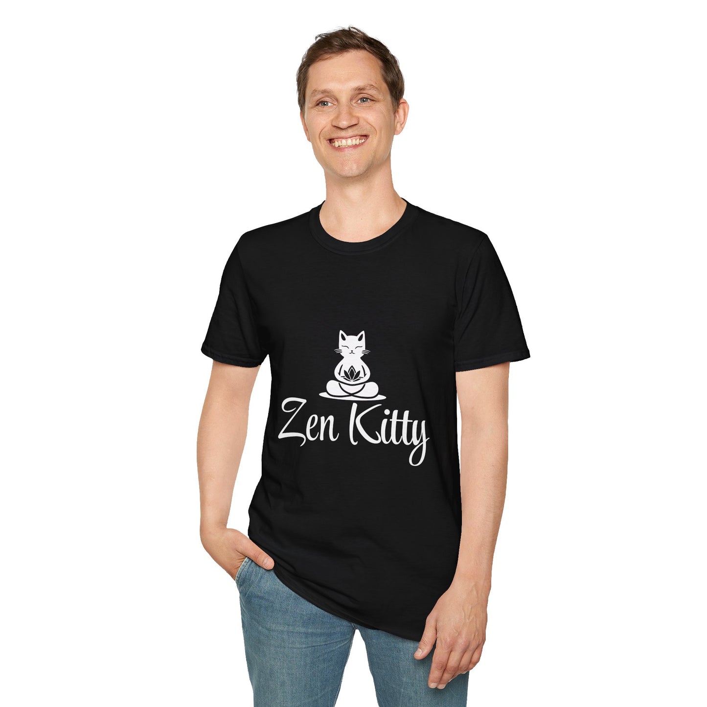 Zen Kitty Unisex Softstyle T-Shirt