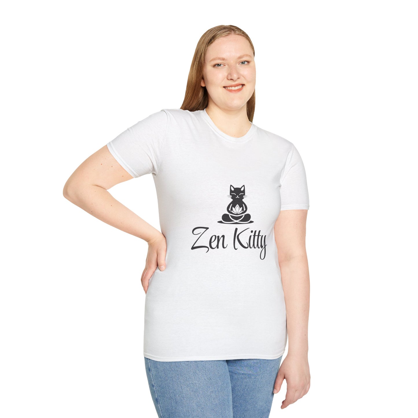 Zen Kitty Unisex Softstyle T-Shirt