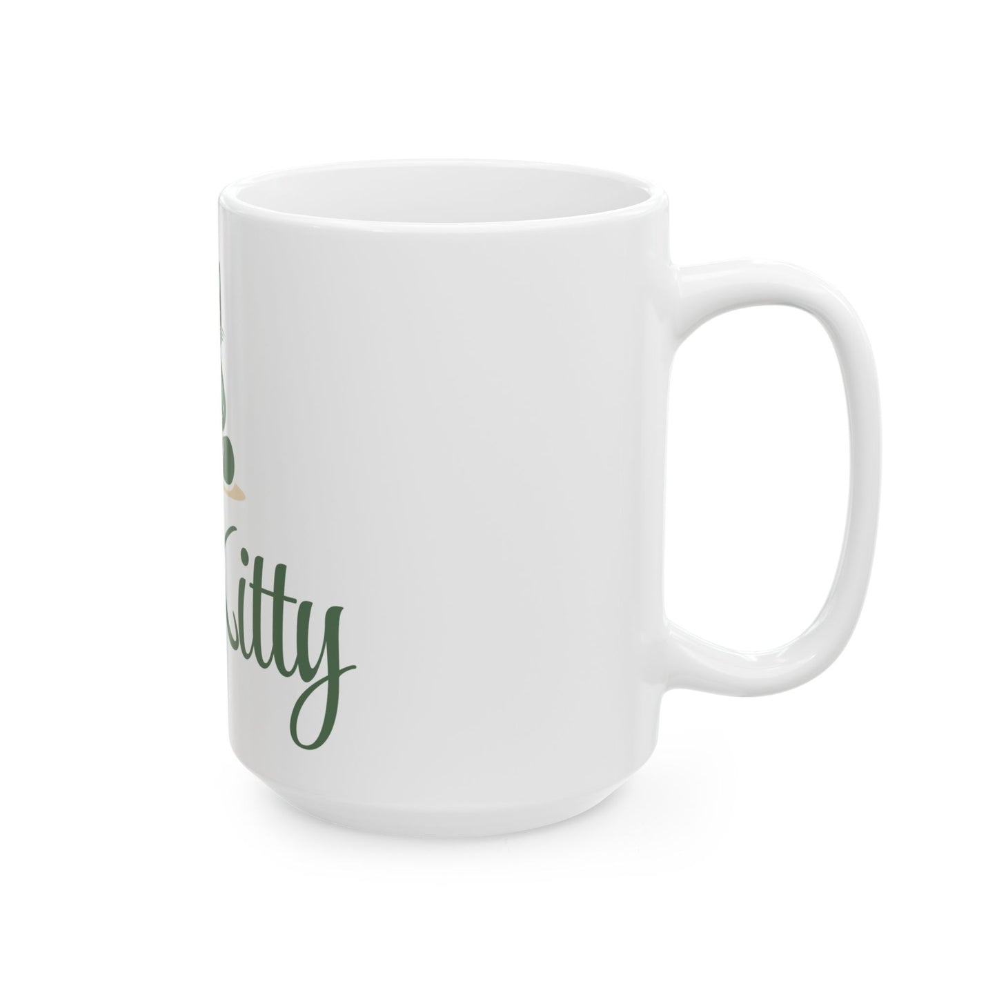 Zen Kitty Ceramic Mug - Perfect for Cat Lovers and Mindfulness Enthusiasts
